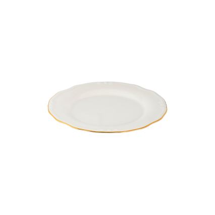 Service de table 24 pièces blanc/doré/porcelaine