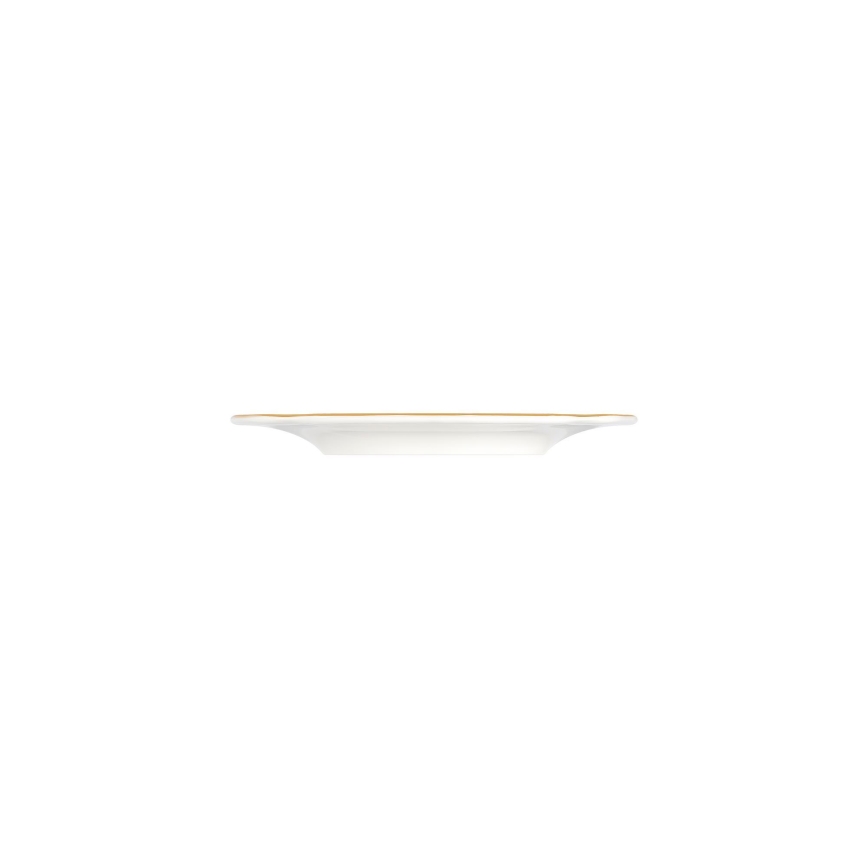 Service de table 24 pièces blanc/doré/porcelaine