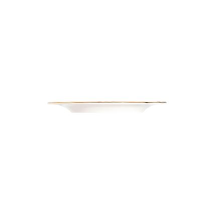 Service de table 24 pièces blanc/doré/porcelaine
