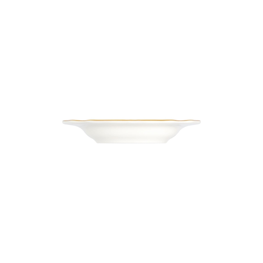 Service de table 24 pièces blanc/doré/porcelaine