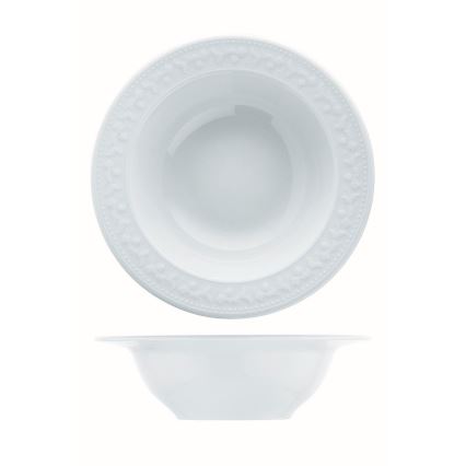Service de table 24 pièces, blanc en porcelaine
