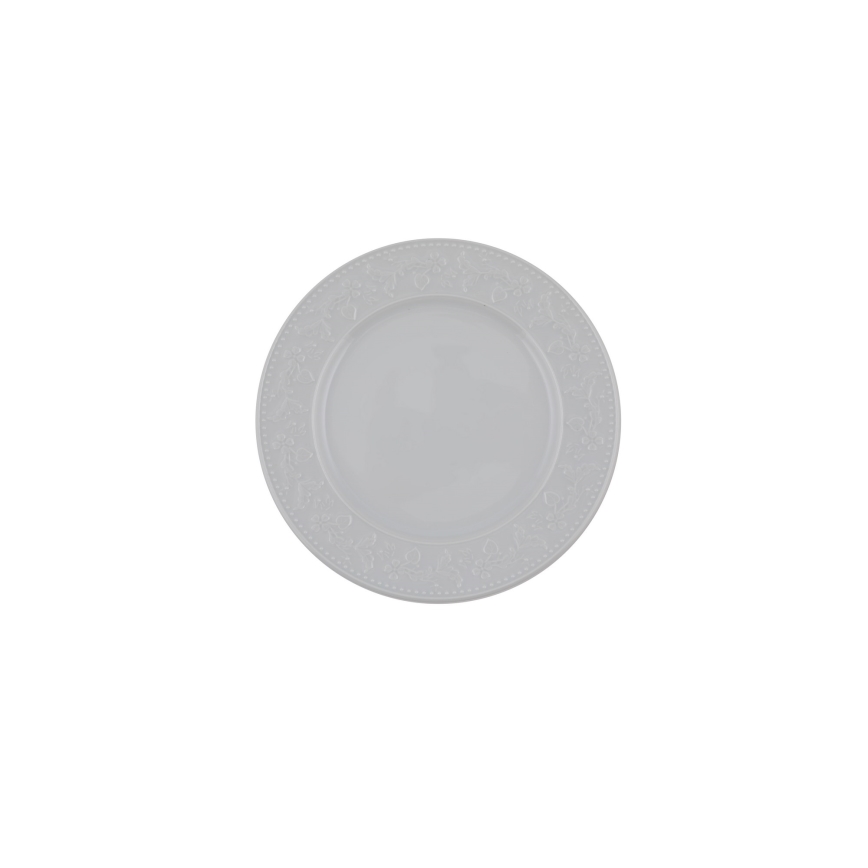 Service de table 24 pièces, blanc en porcelaine