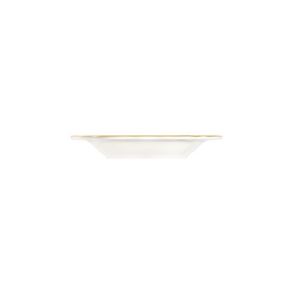Service de table 24 pièces, blanc et doré, en porcelaine