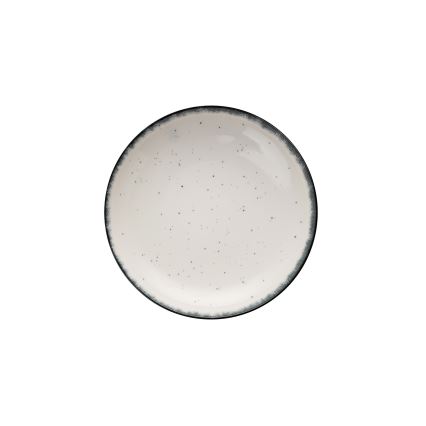 Service de table 24 pièces blanc/noir/porcelaine