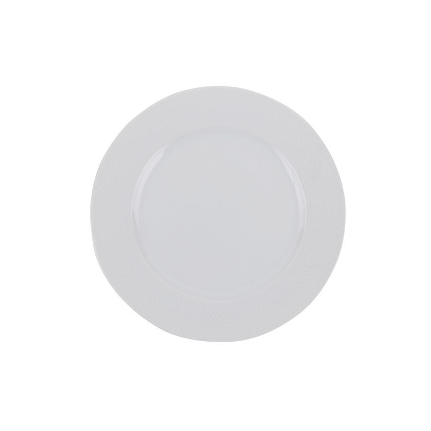 Service de table 24 pièces blanc/porcelaine