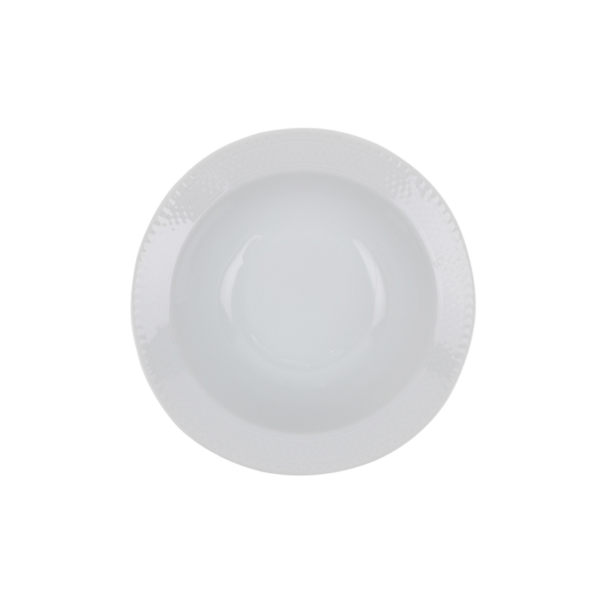 Service de table 24 pièces blanc/porcelaine