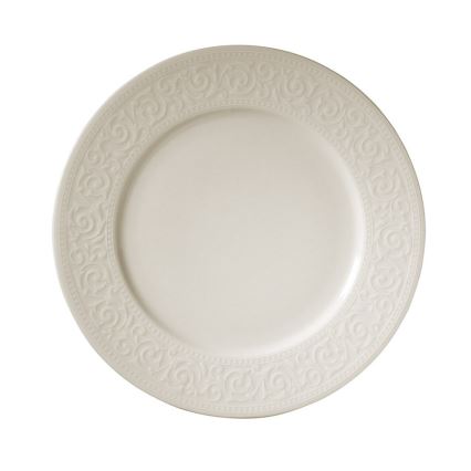Service de table 24 pièces blanc/porcelaine