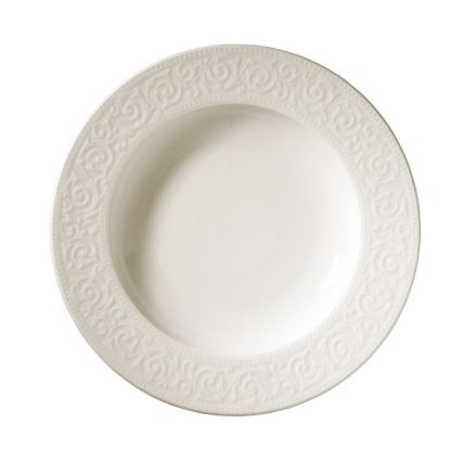 Service de table 24 pièces blanc/porcelaine