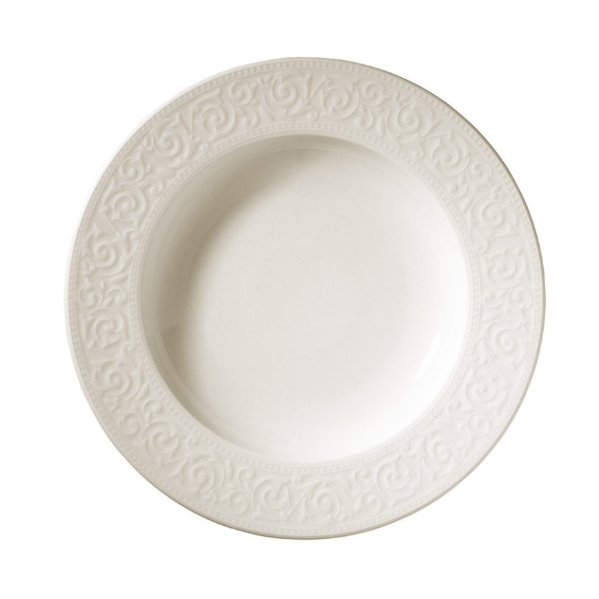 Service de table 24 pièces blanc/porcelaine