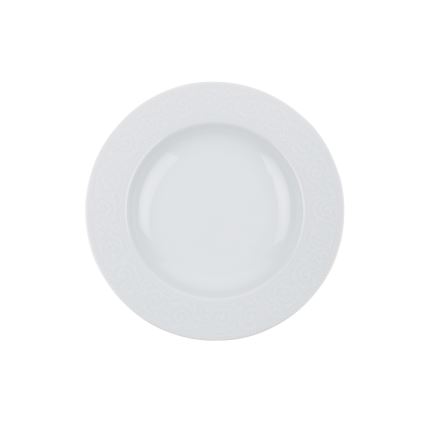 Service de table 24 pièces blanc/porcelaine