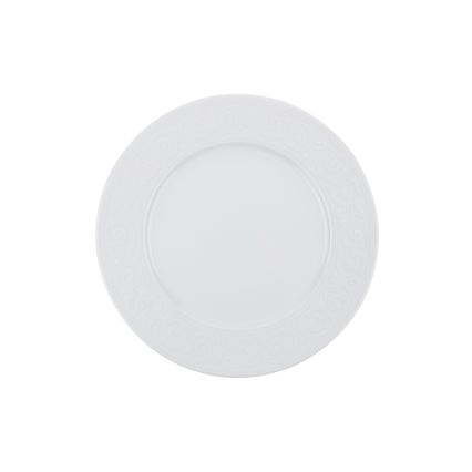 Service de table 24 pièces blanc/porcelaine