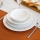 Service de table 24 pièces blanc/porcelaine