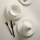 Service de table 24 pièces blanc/porcelaine