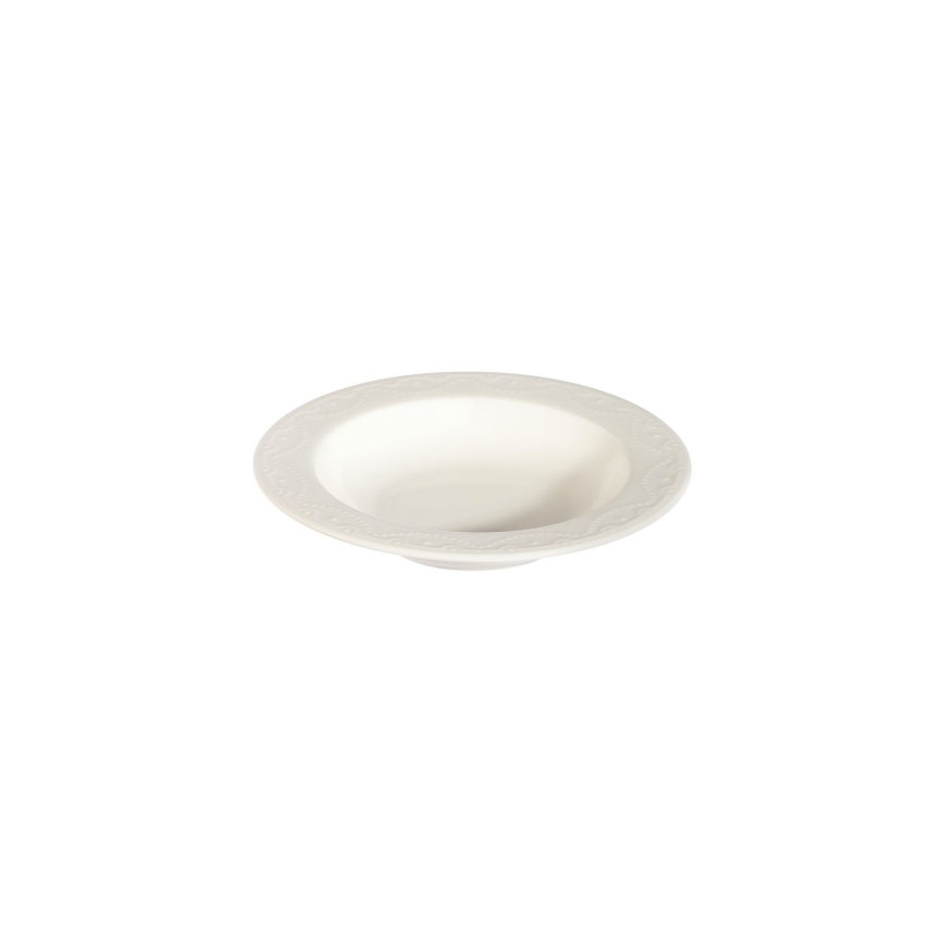 Service de table 24 pièces blanc/porcelaine