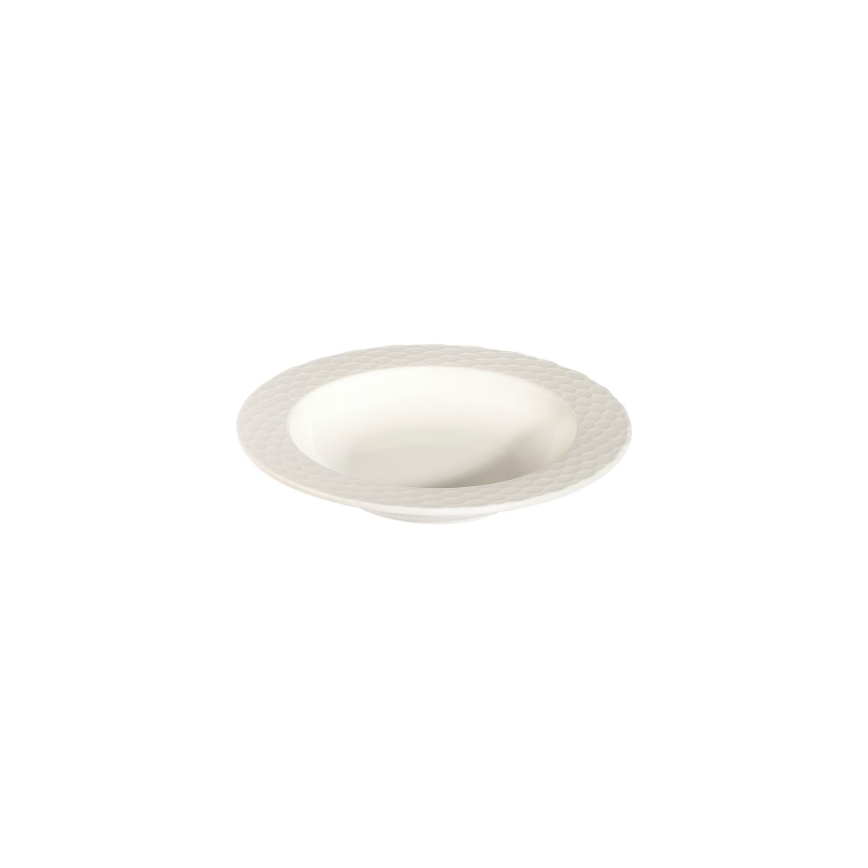 Service de table 24 pièces blanc/porcelaine