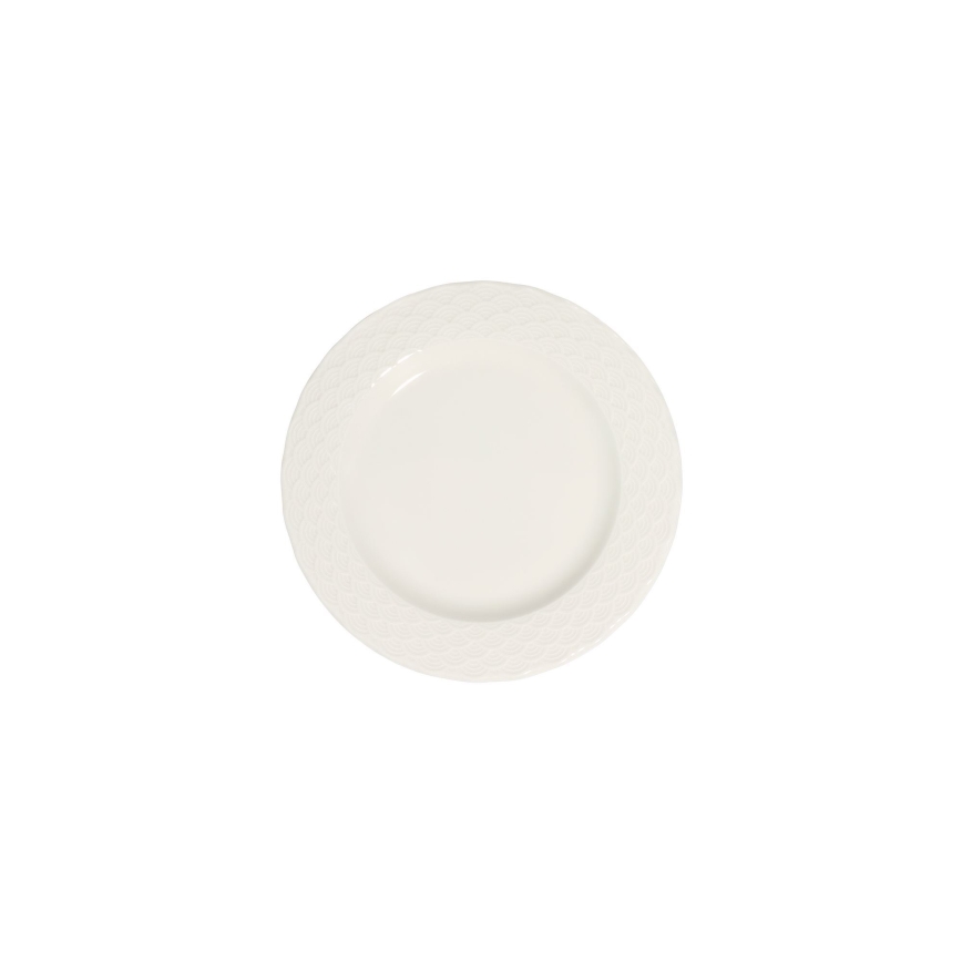 Service de table 24 pièces blanc/porcelaine