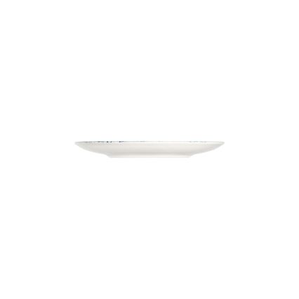 Service de table 24 pièces blanc/rouge/bleu /porcelaine
