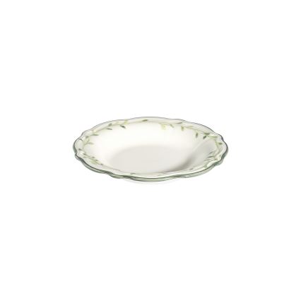 Service de table 24 pièces blanc/vert/porcelaine
