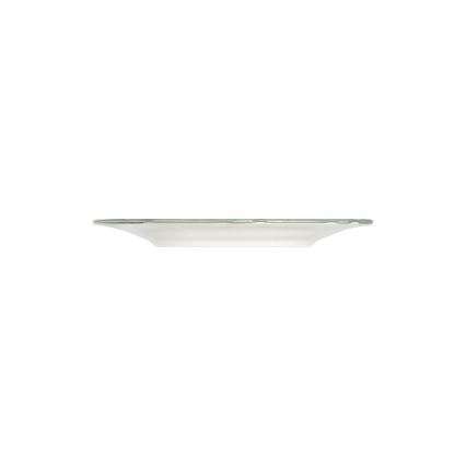 Service de table 24 pièces blanc/vert/porcelaine