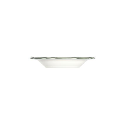 Service de table 24 pièces blanc/vert/porcelaine