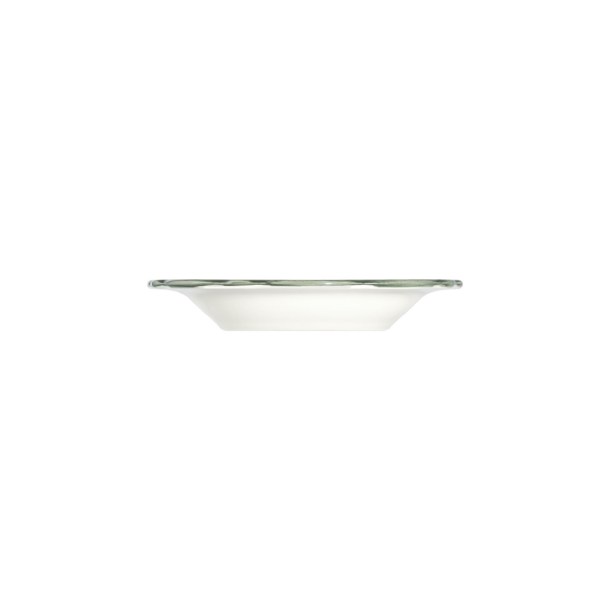 Service de table 24 pièces blanc/vert/porcelaine