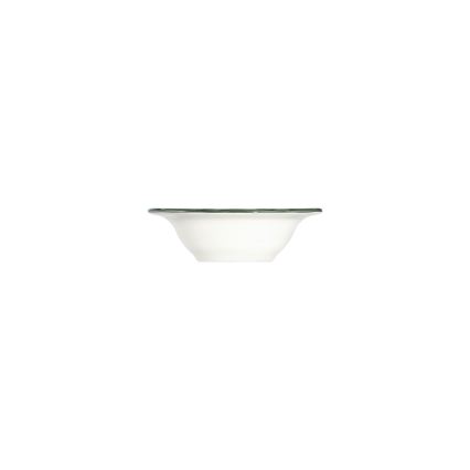 Service de table 24 pièces blanc/vert/porcelaine