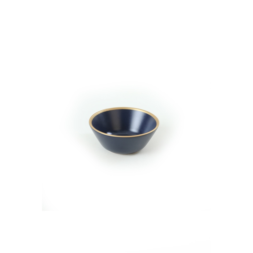 Service de table 24 pièces bleu/doré/céramique