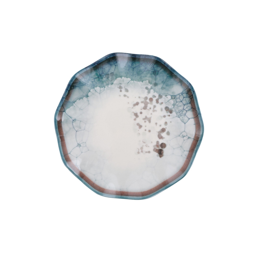 Service de table 24 pièces bleu/porcelaine