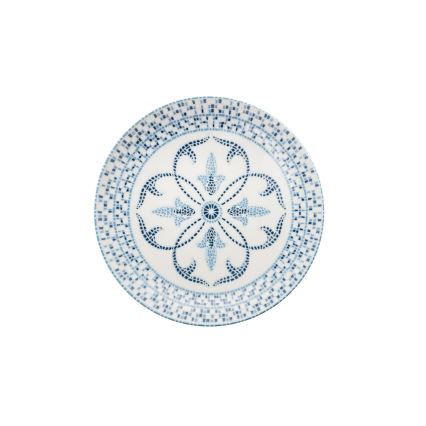 Service de table 24 pièces bleu/porcelaine