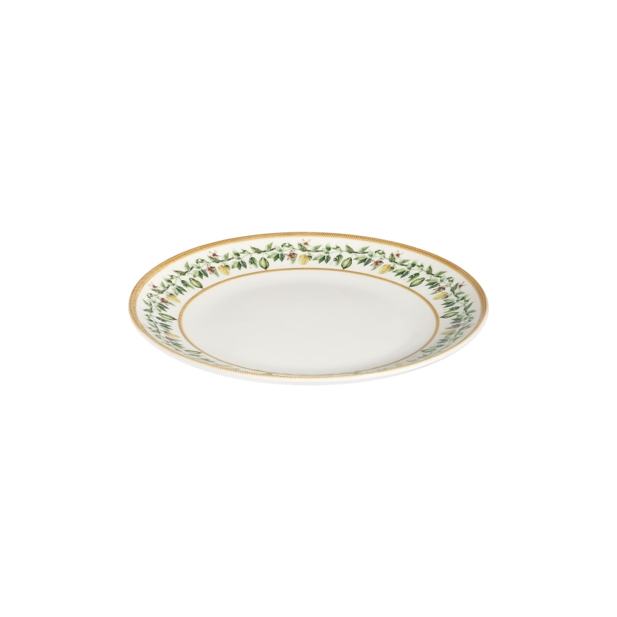 Service de table 24 pièces crème/beige/vert/porcelaine