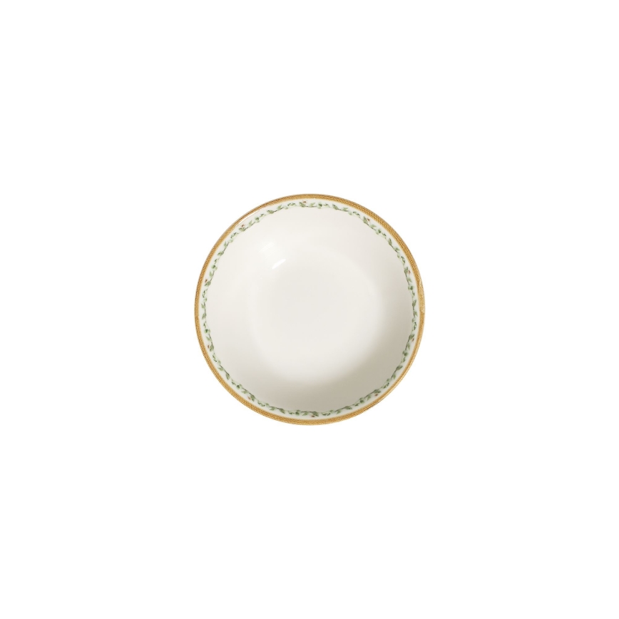 Service de table 24 pièces crème/beige/vert/porcelaine