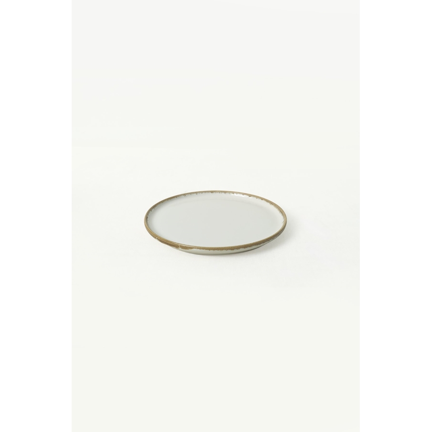 Service de table 24 pièces crème/marron/céramique