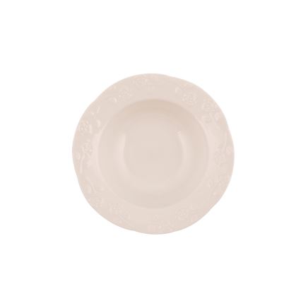 Service de table 24 pièces crème/porcelaine