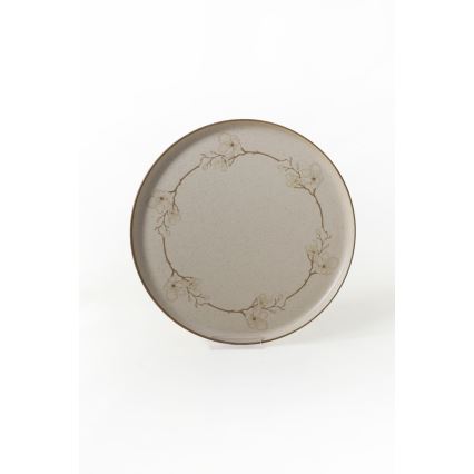 Service de table 24 pièces en céramique, beige