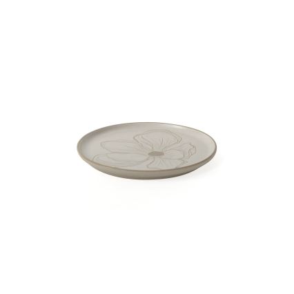 Service de table 24 pièces en céramique, beige