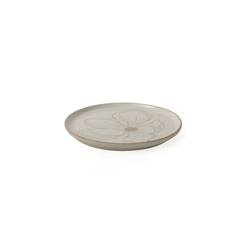 Service de table 24 pièces en céramique, beige
