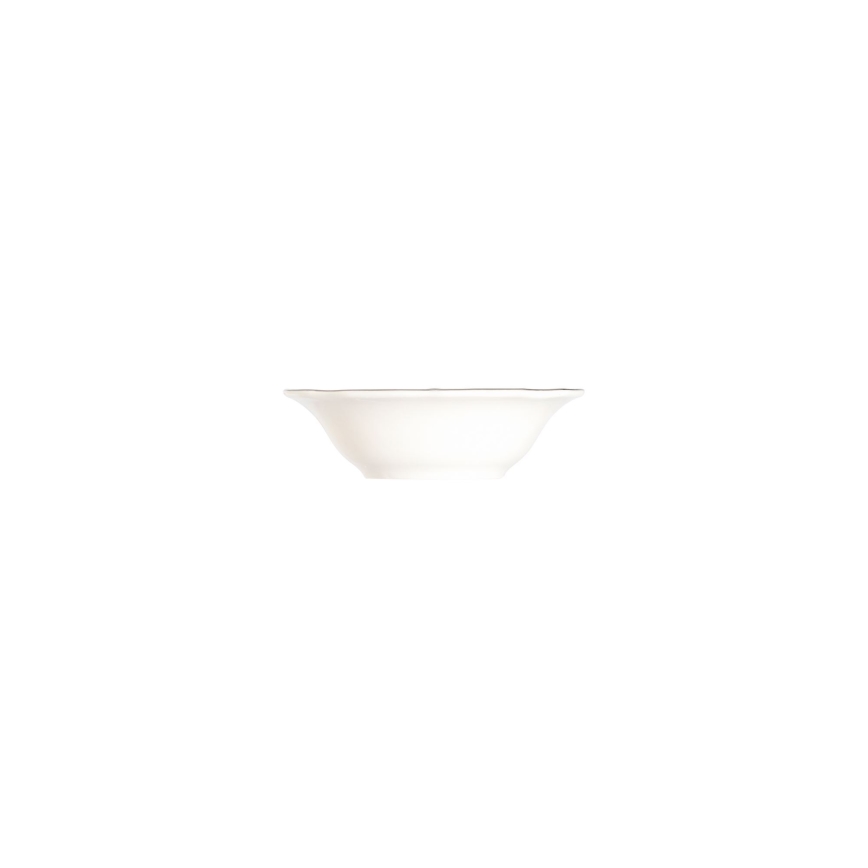 Service de table 24 pièces en porcelaine, blanc/argenté