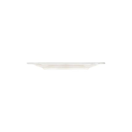 Service de table 24 pièces en porcelaine, blanc/argenté