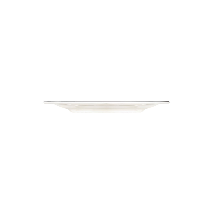 Service de table 24 pièces en porcelaine, blanc/argenté