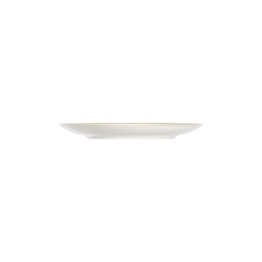 Service de table 24 pièces en porcelaine blanc/bleu/doré