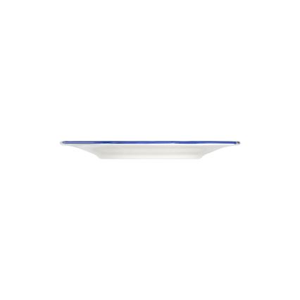 Service de table 24 pièces en porcelaine, blanc/bleu/jaune