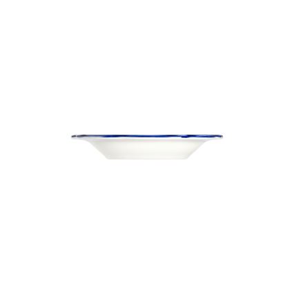 Service de table 24 pièces en porcelaine, blanc/bleu/jaune