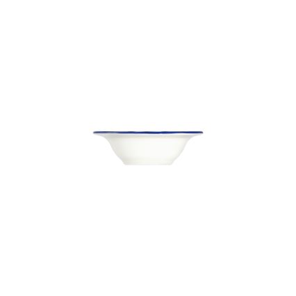Service de table 24 pièces en porcelaine, blanc/bleu/jaune