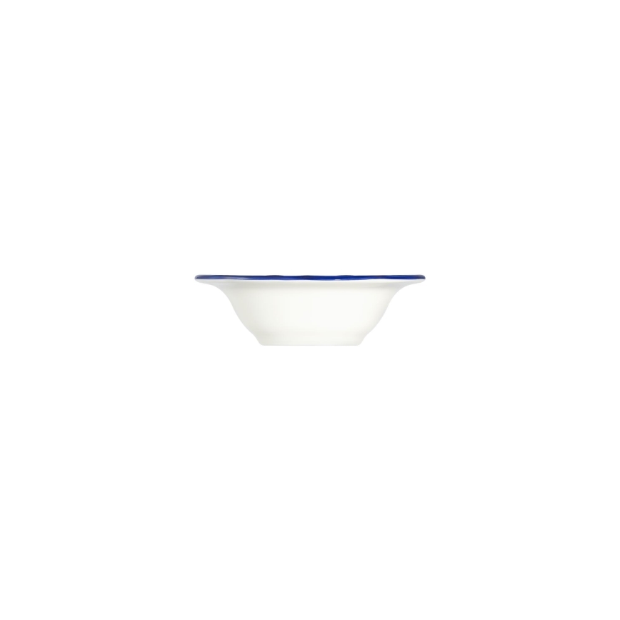 Service de table 24 pièces en porcelaine, blanc/bleu/jaune