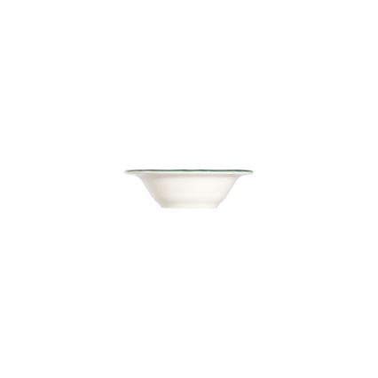 Service de table 24 pièces en porcelaine, blanc et vert