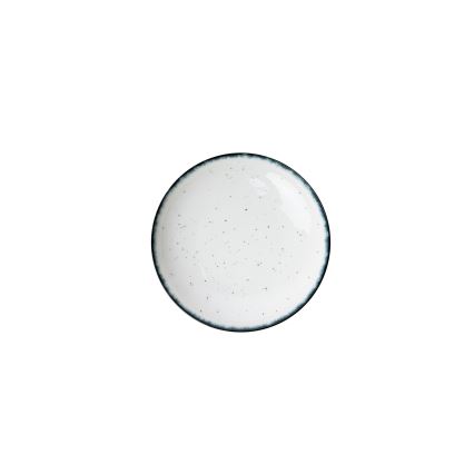 Service de table 24 pièces en porcelaine, blanc/noir