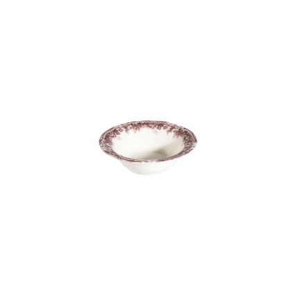 Service de table 24 pièces en porcelaine, blanc/rose