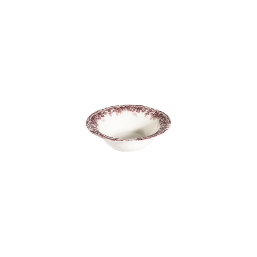 Service de table 24 pièces en porcelaine, blanc/rose
