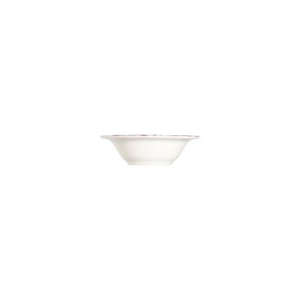 Service de table 24 pièces en porcelaine, blanc/rose
