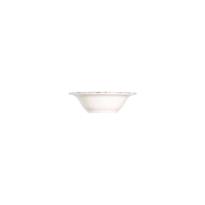 Service de table 24 pièces en porcelaine, blanc/rose